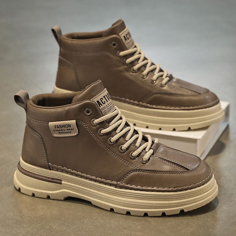 Martin boots men's shoes autumn new high top shoes men's trendy versatile casual workwear short