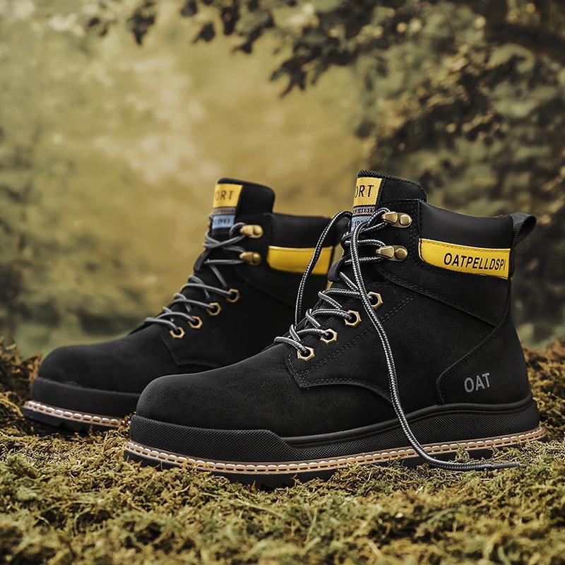 Autumn and winter high top retro workwear casual Martin boots men's shoes image 5