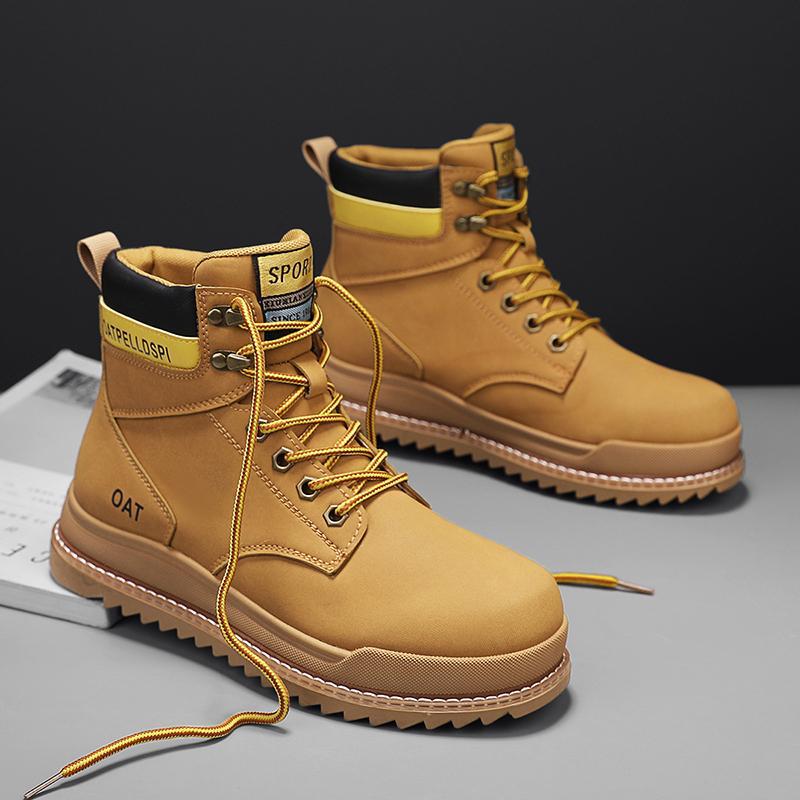 Autumn and winter high top retro workwear casual Martin boots men's shoes image 6