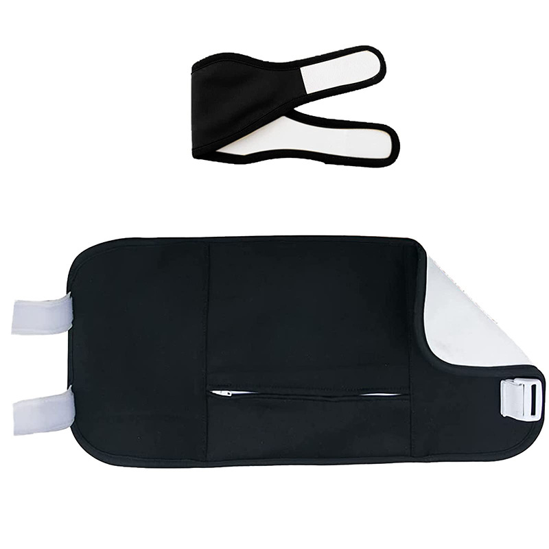 Flat lay showing adjustable velcro straps and dual strap design