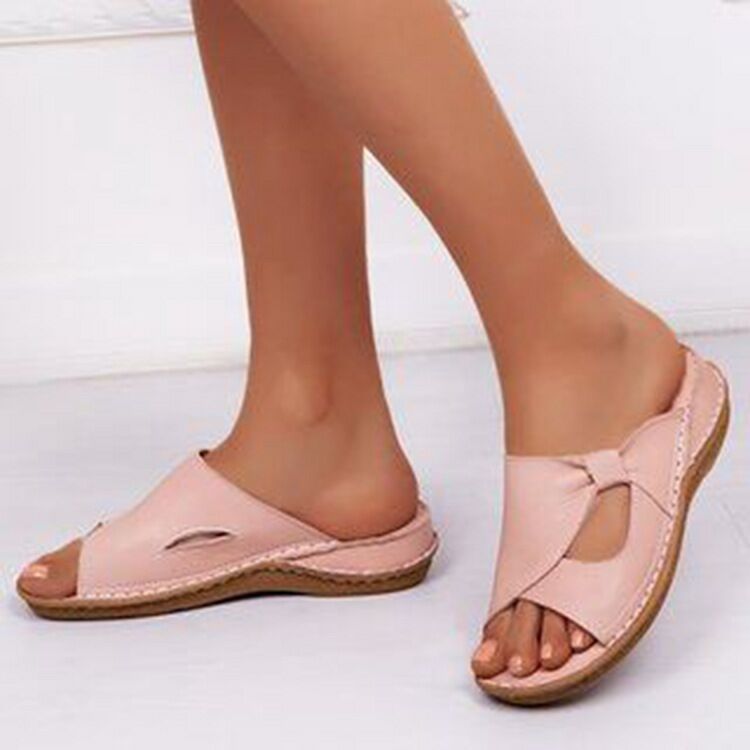 Spring and summer cool slippers for women flat bottomed outer slippers image 8
