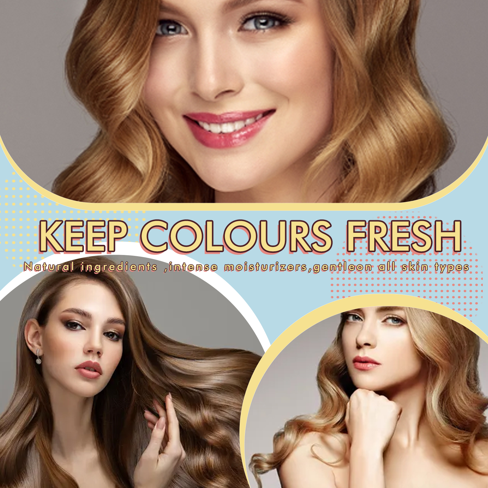 Dry-looking waves shown before a curl refresh