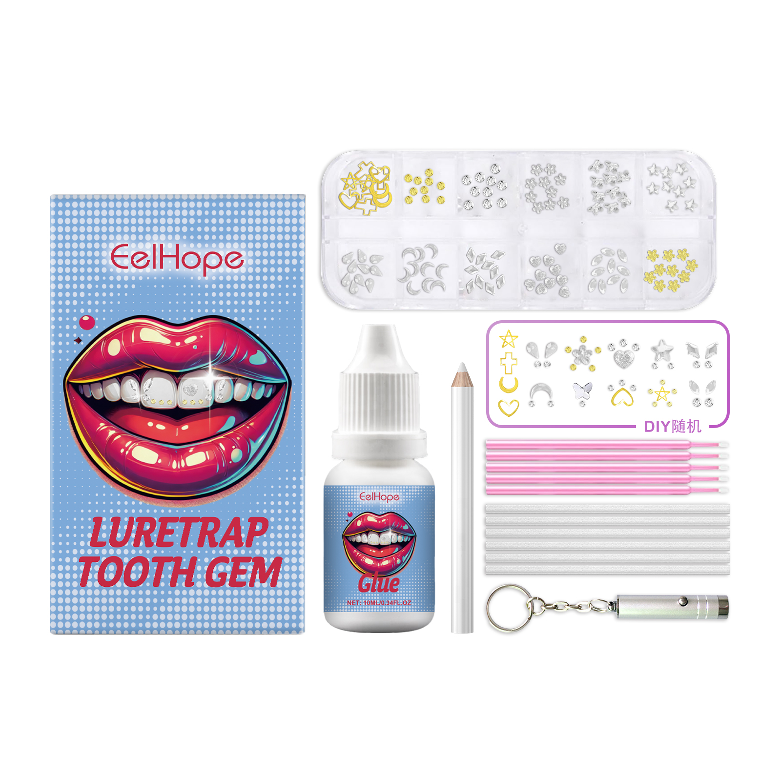 Dental Beauty Set Diy Fashion Dental Decoration Drill Person