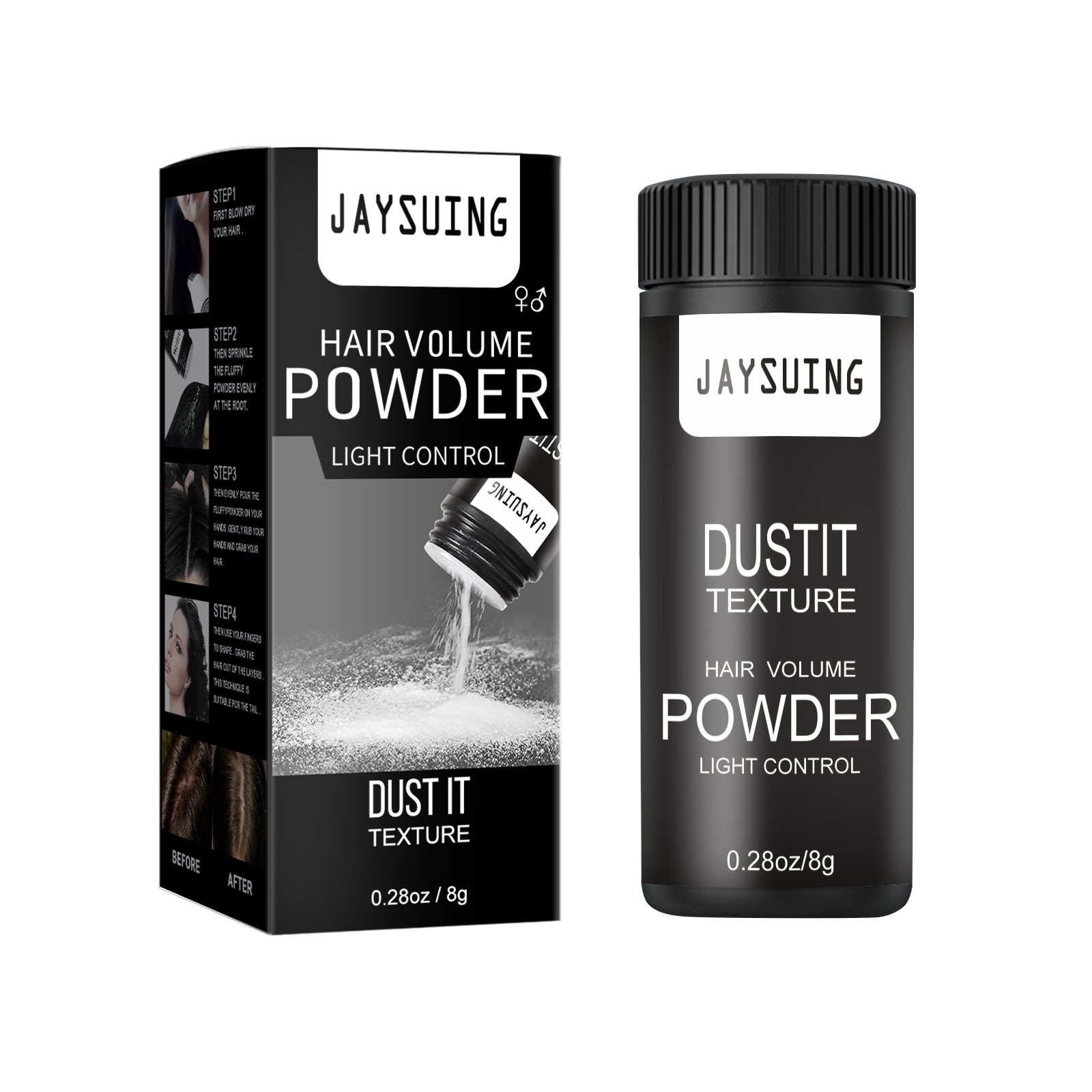 Hair Puff Powder Men's And Women's Hair Styling Care Leave-In Fluffy Refreshing Gentle Puff Powder