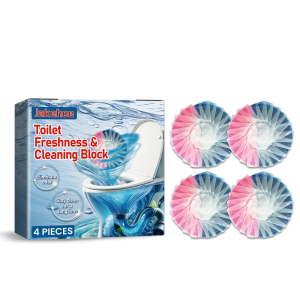 Compact four-piece toilet block pack