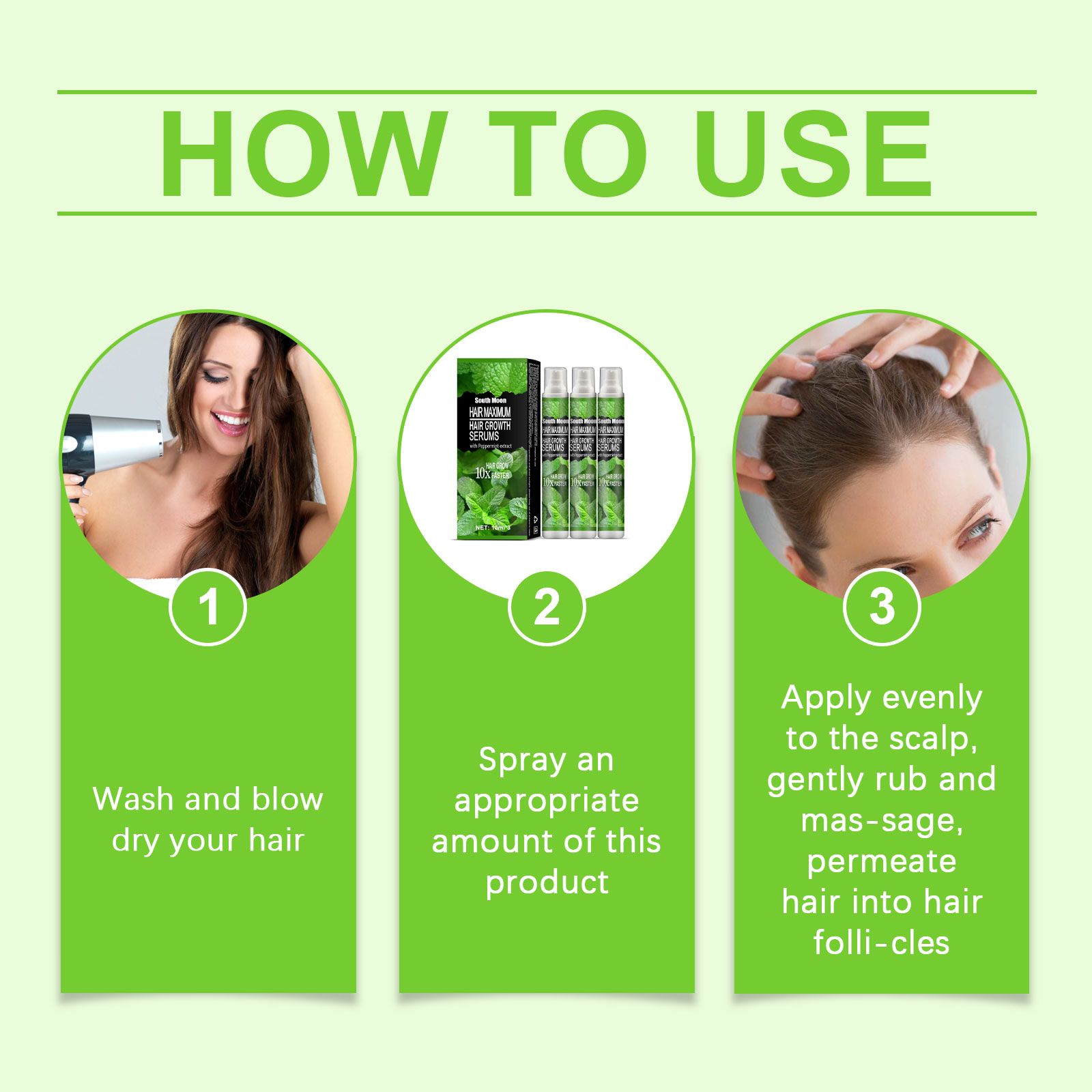 Hair Growth Serums, Hair Anti-Drop Liquid Hairline Thick Hai