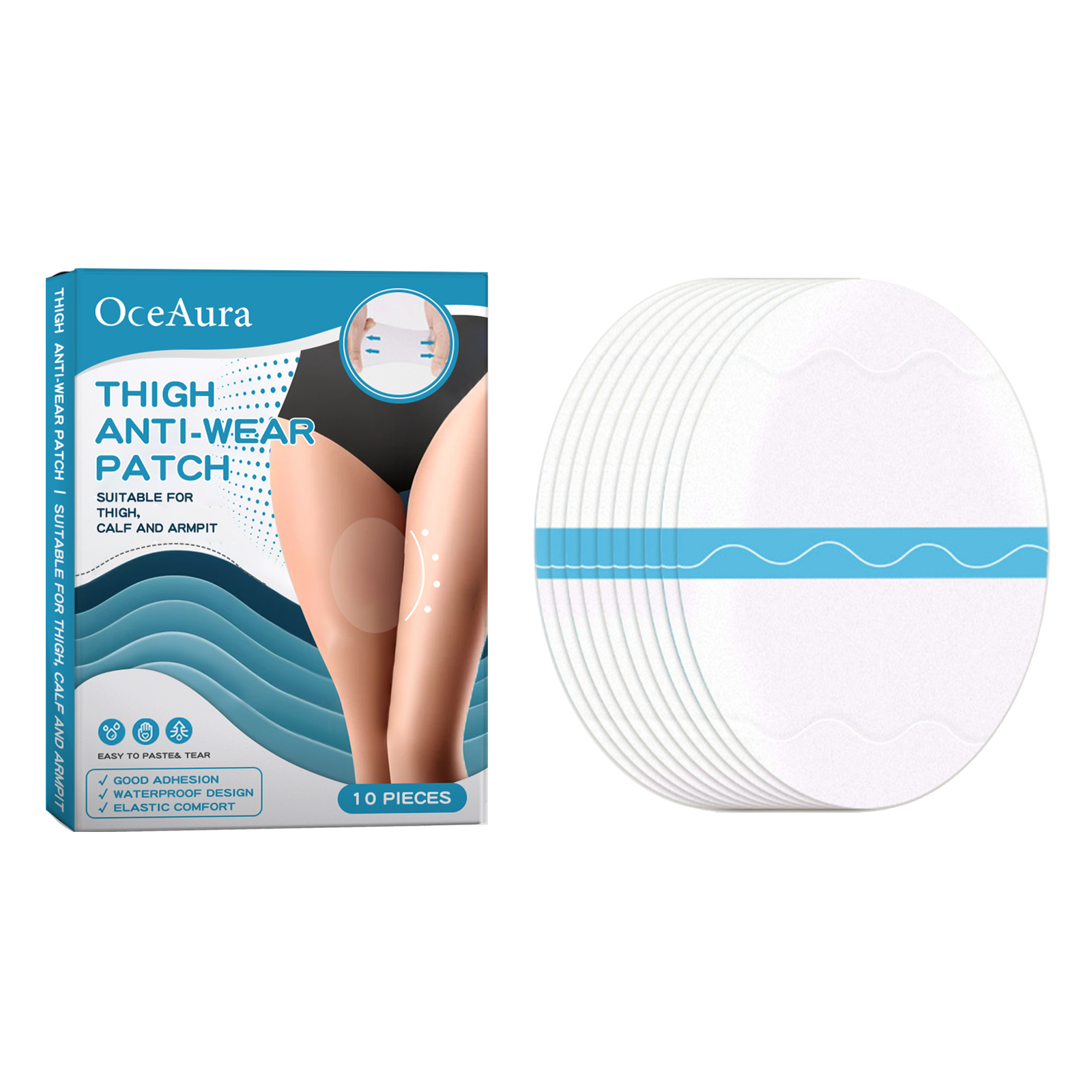 Oceaura Thigh Anti-Wear Adhesive, Thigh And Calf Non-Trace L