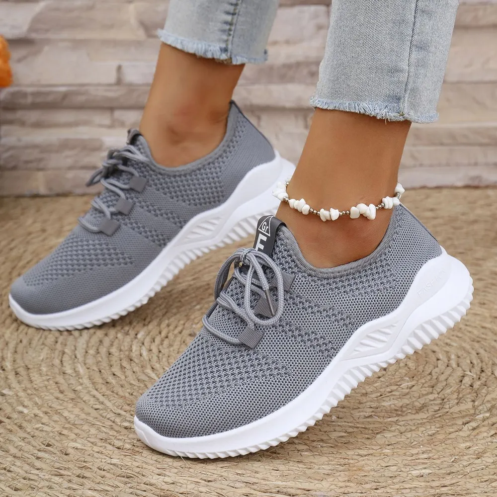 Breathable Mesh Lace Up Athletic image 3