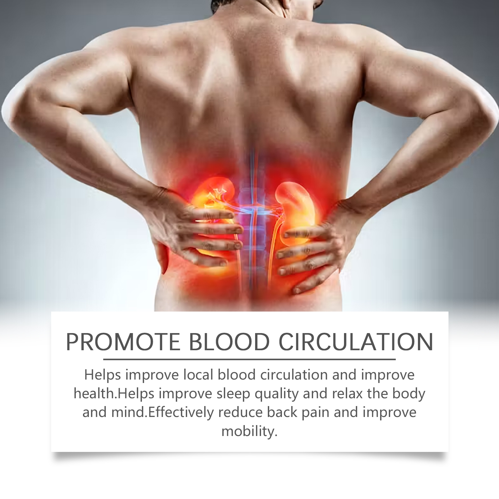 Lower back and circulation comfort illustration