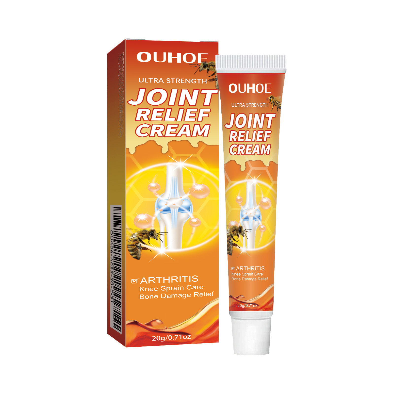 Compact joint cream tube with matching travel carton
