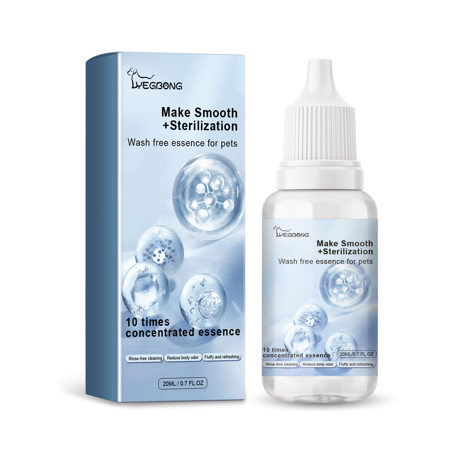 Pet Leave-In Serum Water Free Deodorization For Cats And Dog