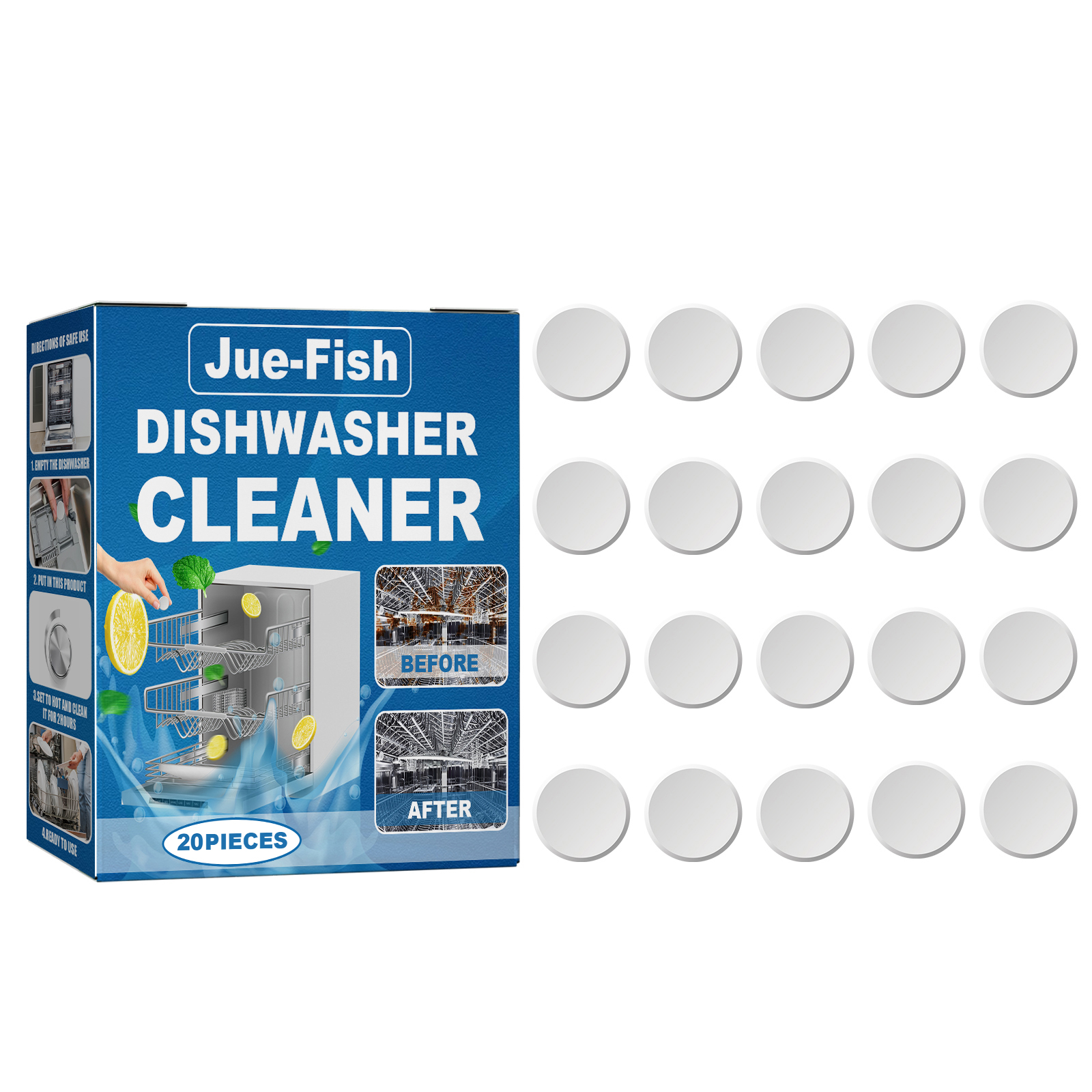 Dishwasher Cleaning Sheet Desktop Built-In Drawer Dishwasher