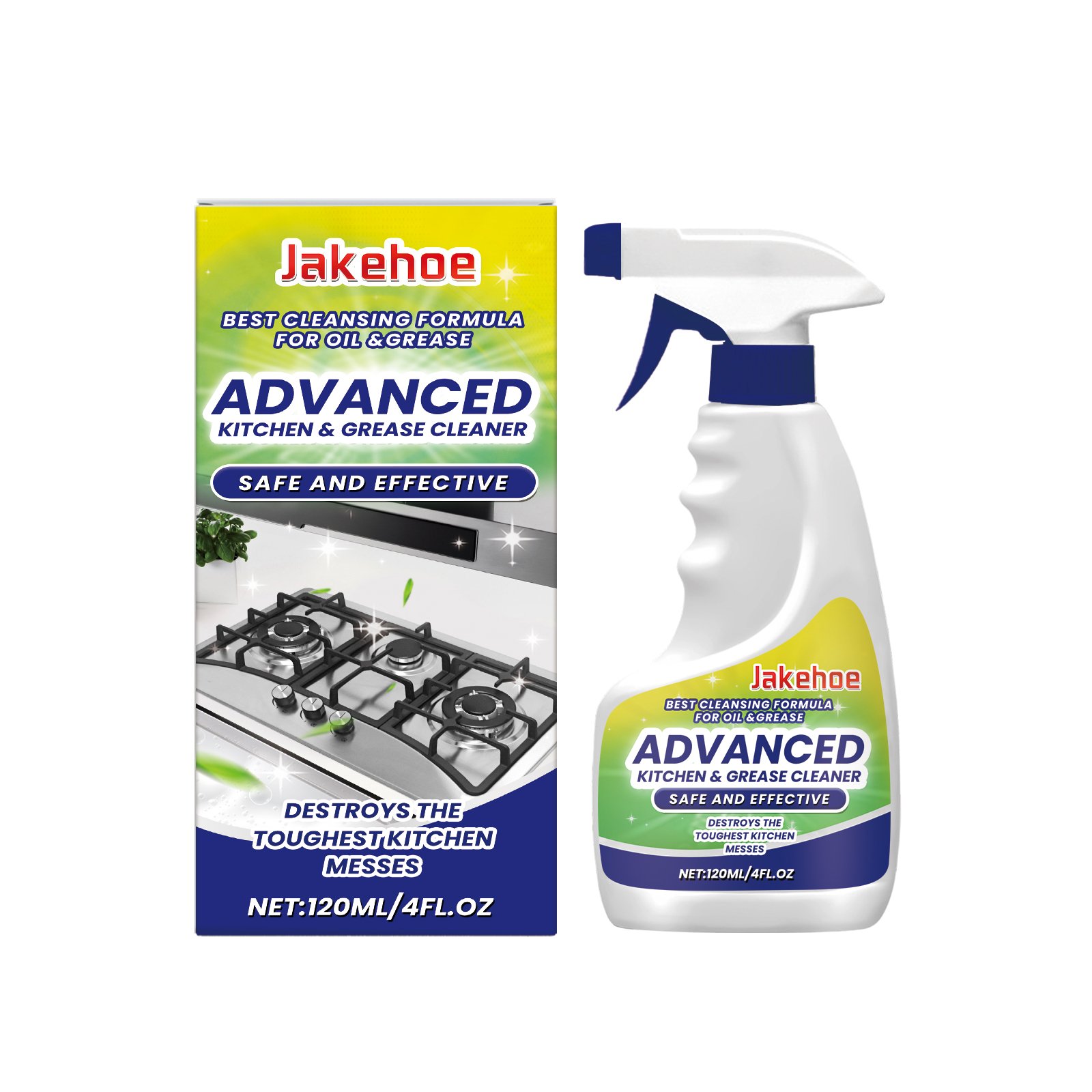 Jakehoe cleaner packaging with no residue claim