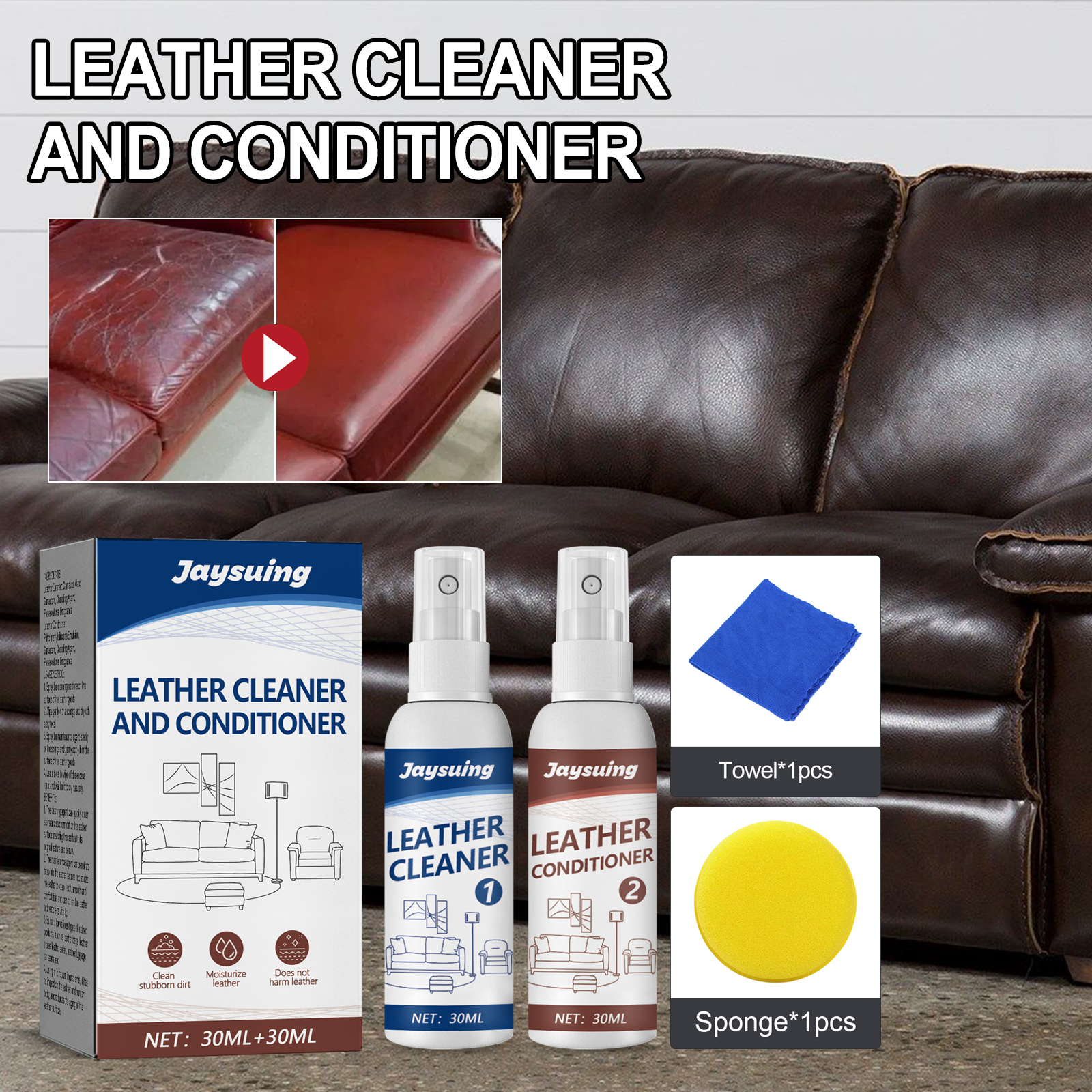 Leather Cleaning And Maintenance Agent, Leather Care Suit Sofa Maintenance Cleaner