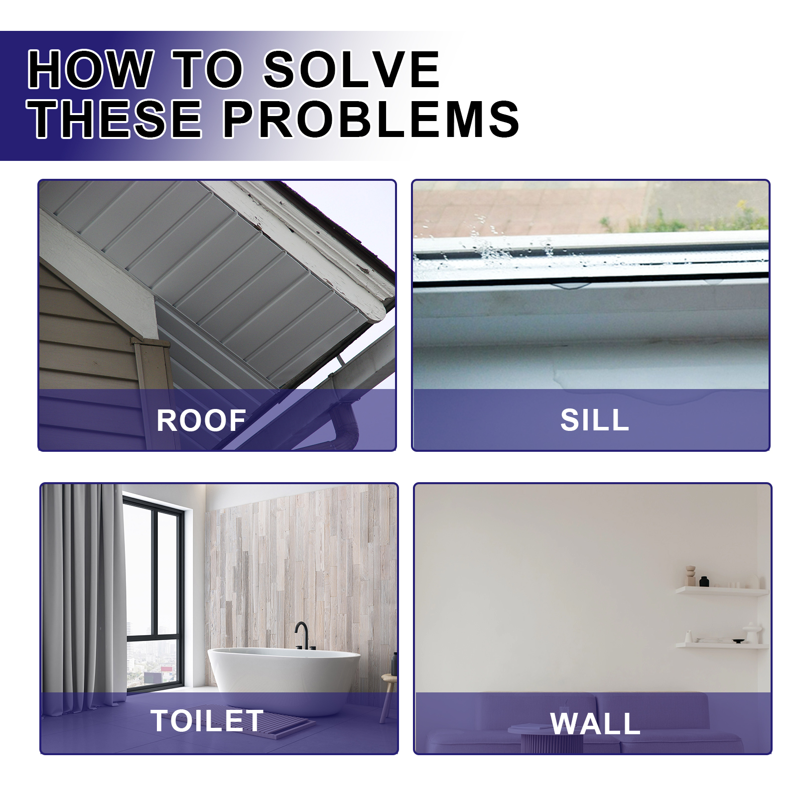 Compact waterproofing agent for home maintenance