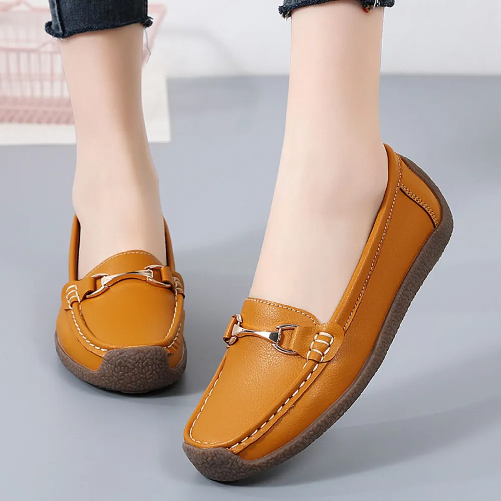 Spring and summer bean shoes for women's mothers comfortable flat and casual maternity shoes image 4