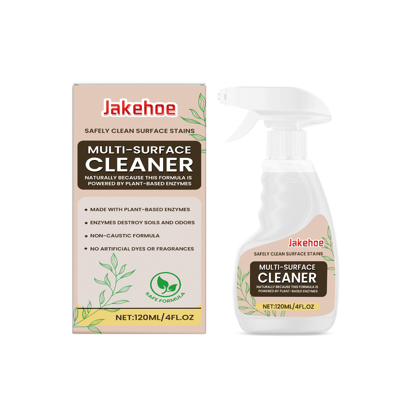 Botanical label and trigger sprayer close-up
