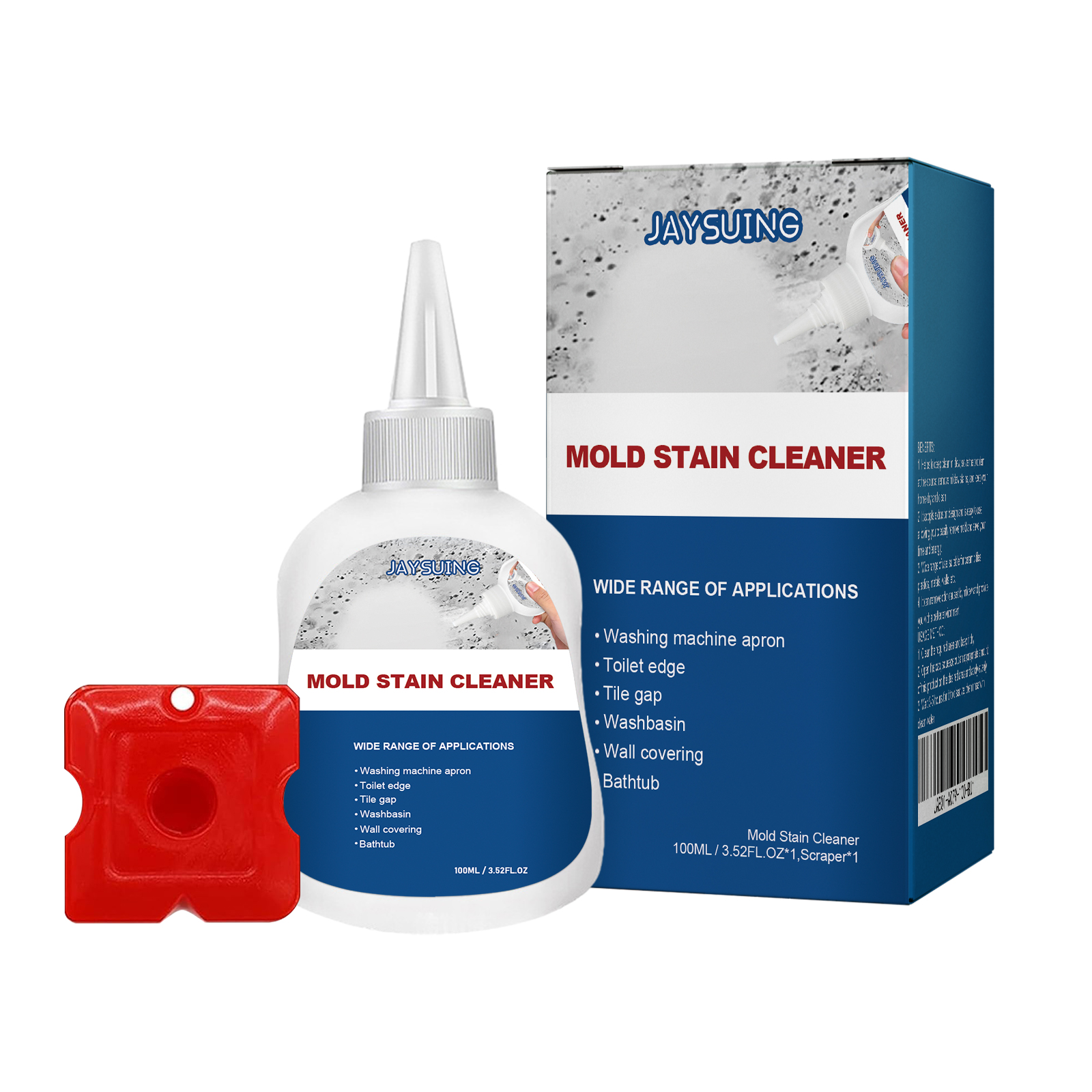 Compact mold cleaner set ready for household spot cleaning