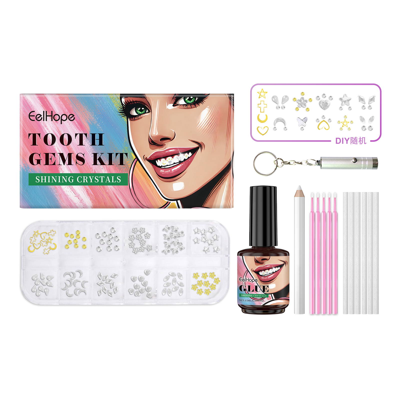 Dental Beauty Set Fashion Beauty Decorative Diamond Combinat