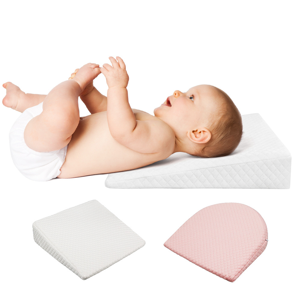 Baby Anti spitting Pillow Baby Pillow Removable Washable Slope Anti overflow Memory Cotton