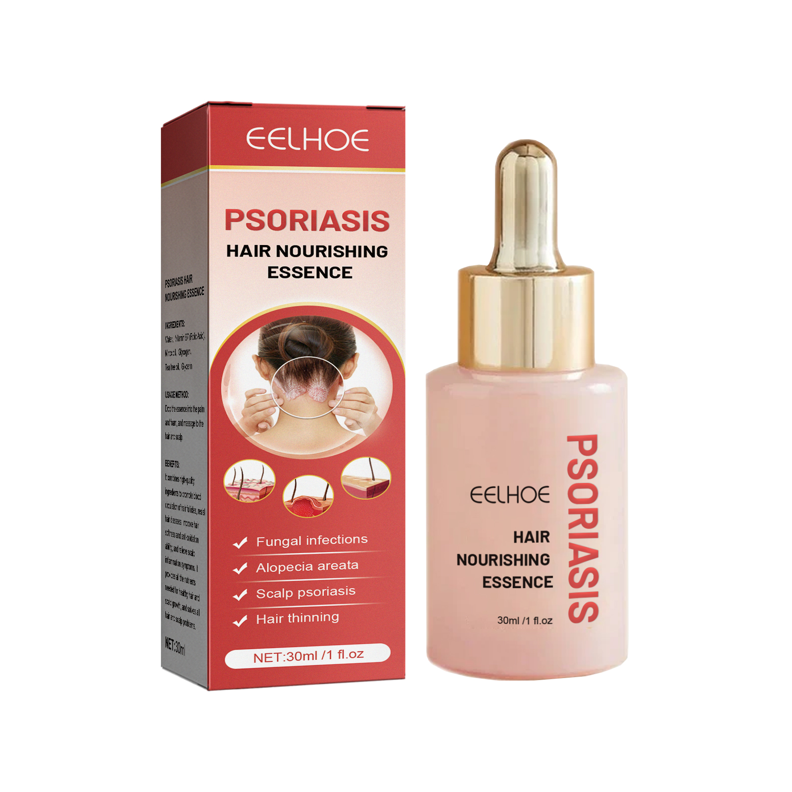 Moss Hair Nourishing Essence, Deep Cleaning Scalp, Anti-Dand