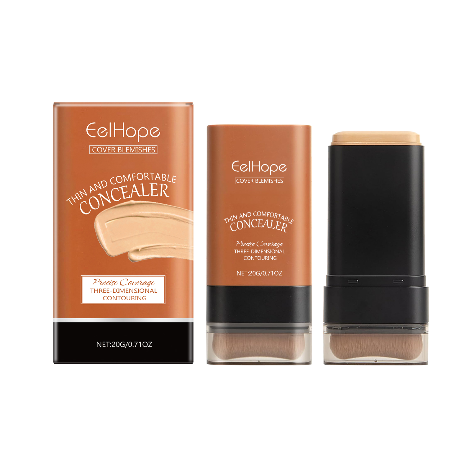 Clear Concealer Foundation Stick Natural Lightweight Radiance Radiance Non-Fake White Moisturizing