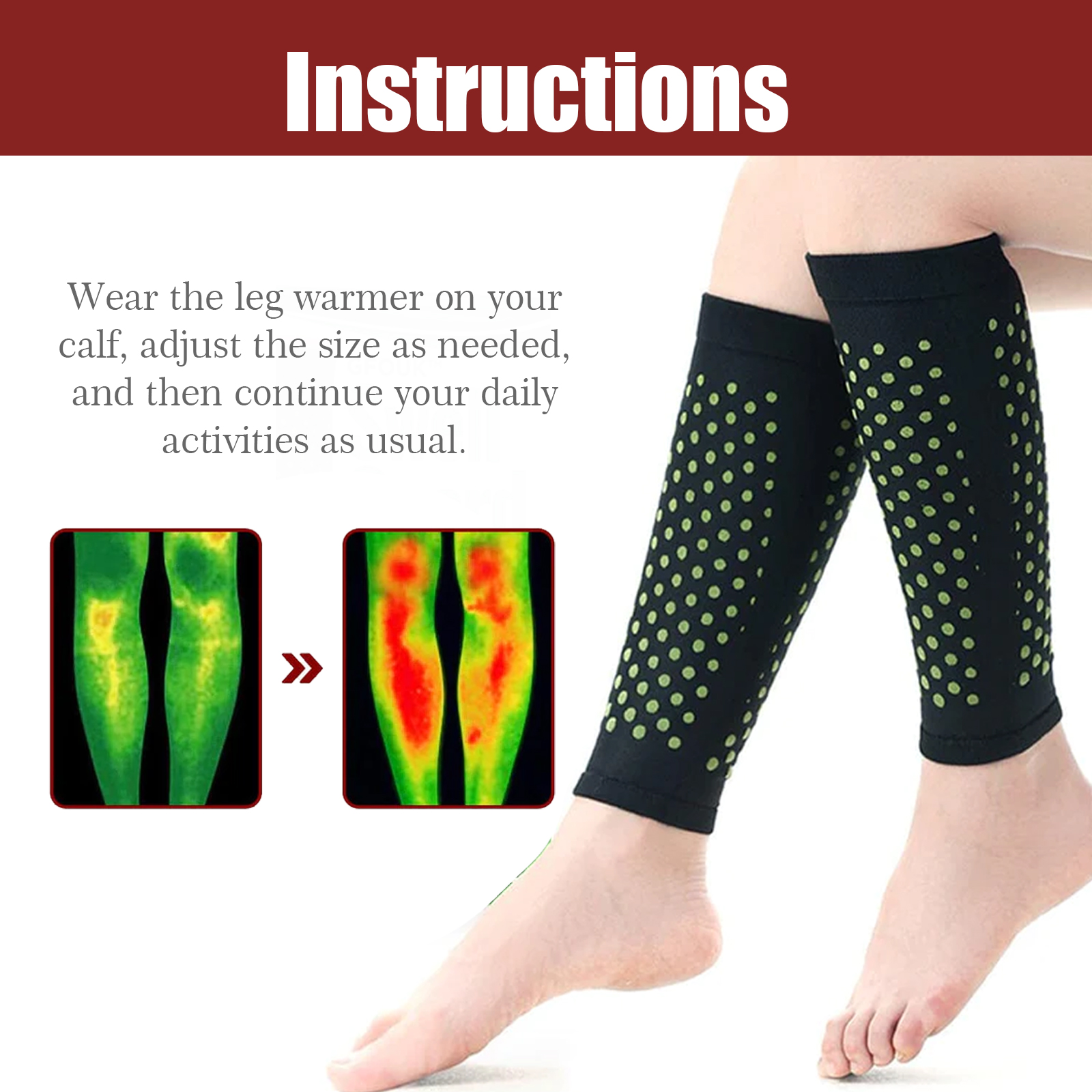 HouKea sleeve detail with contrasting green treatment dots