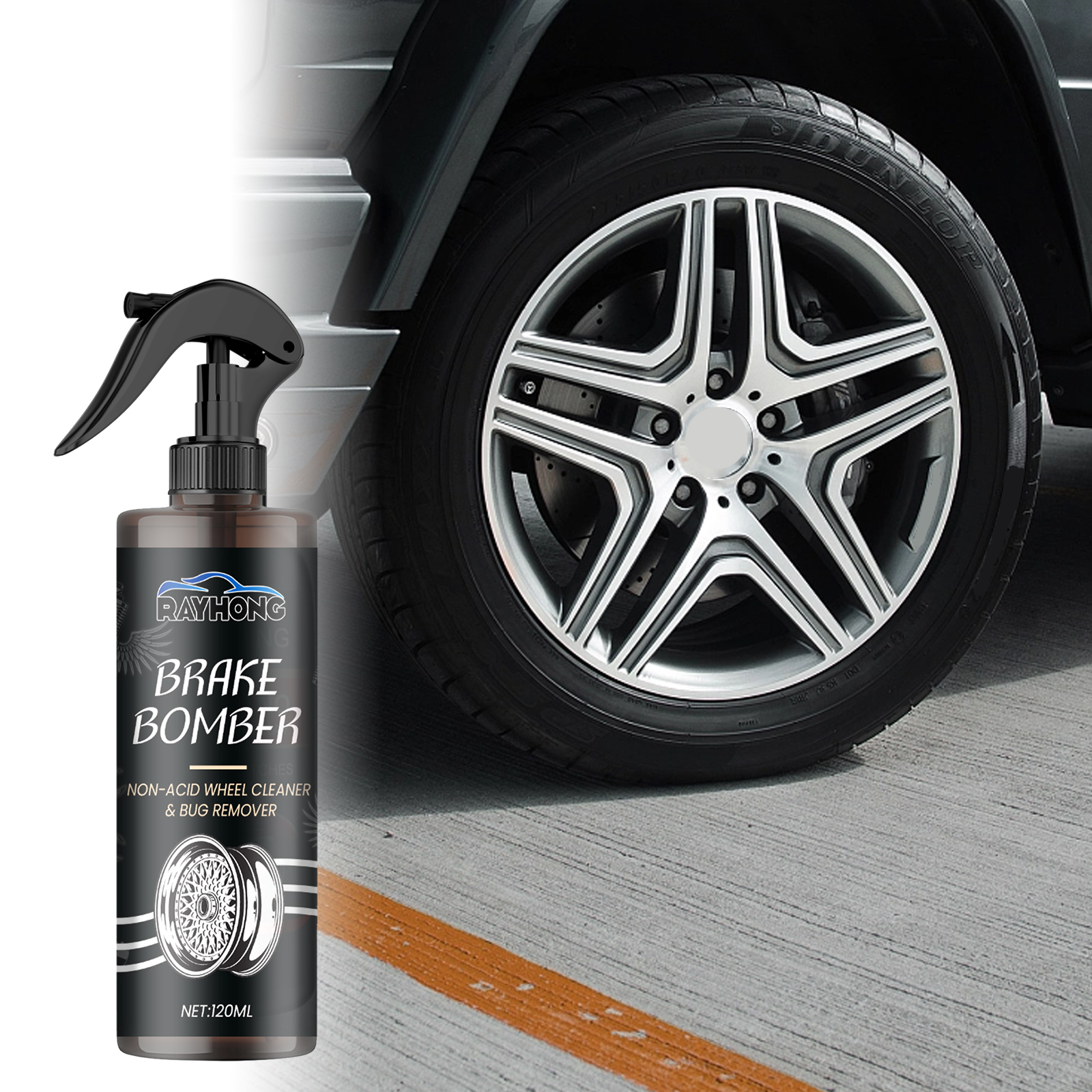 Rayhong Wheel Cleaner, Car Wheel Hub Cleaning Stain Repair R