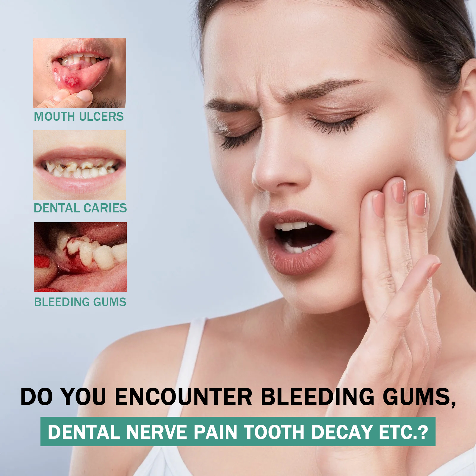 Oral relief spray shown for targeted mouth care