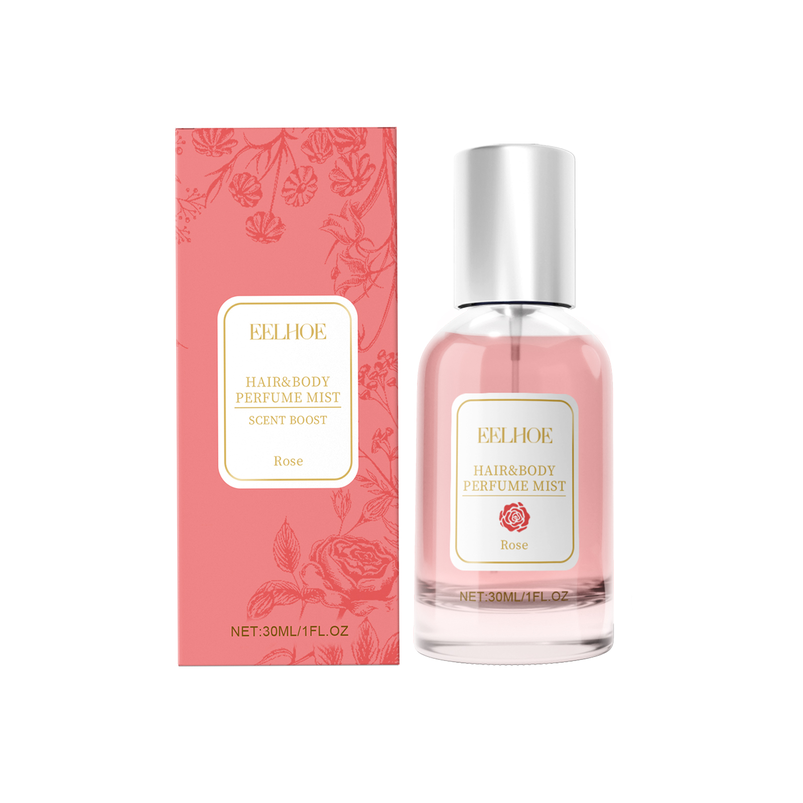 Rose Body Hair Eau De Parfum Spray Fresh And Elegant With Fr