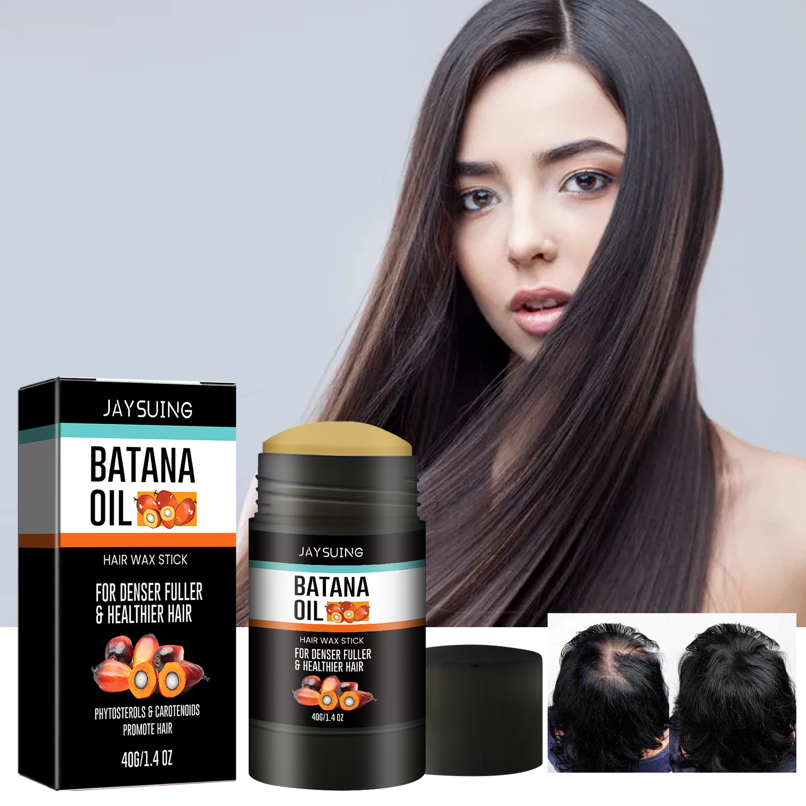 Smooth glossy strands with controlled flyaways