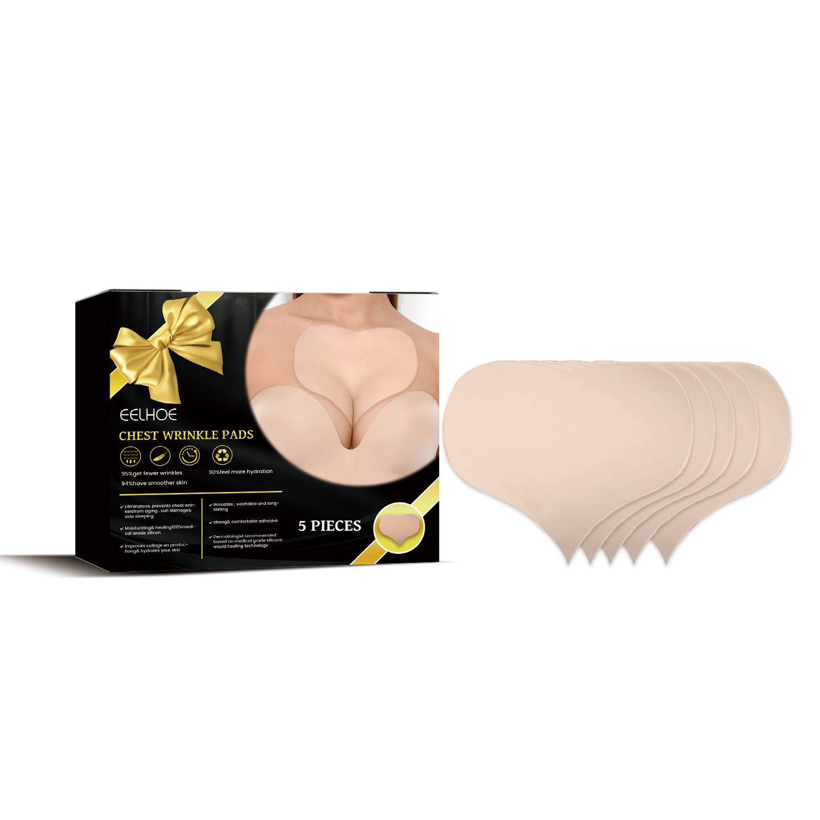 Flexible nude silicone pad with smooth skin-like finish