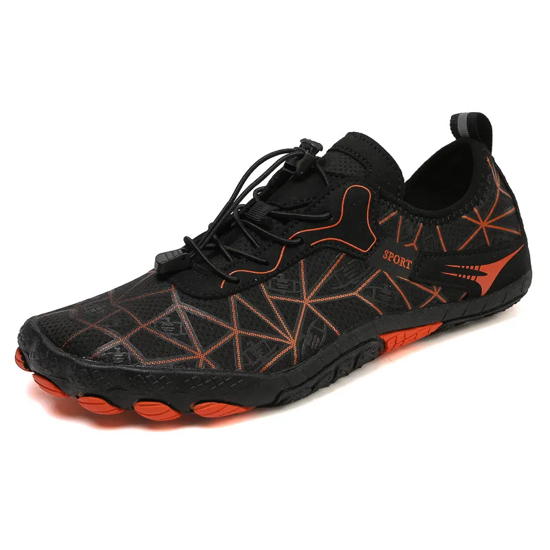 Elastic Lock Laces Mesh Contrast Breathable Athletic image 3