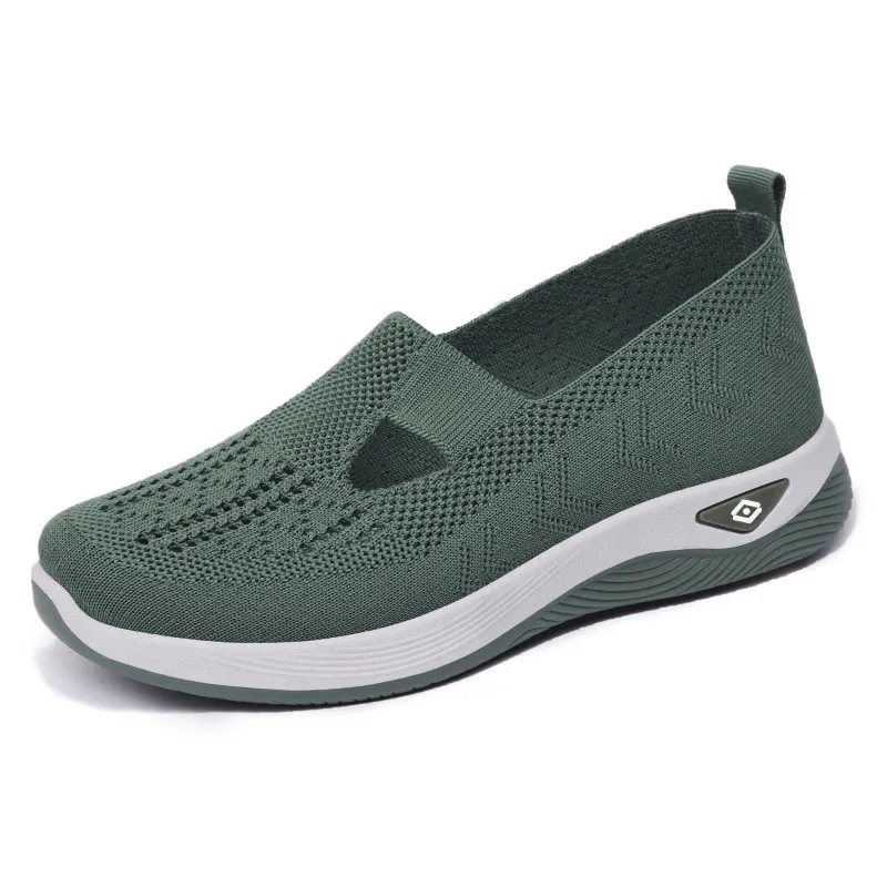 Breathable Mesh Round Toe Wedge Sneakers image 7