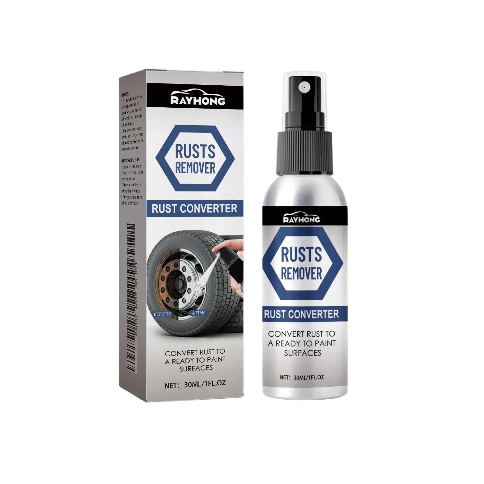Anti-Rust Conversion Agent Spray Automobile Wheel Hub Tire R