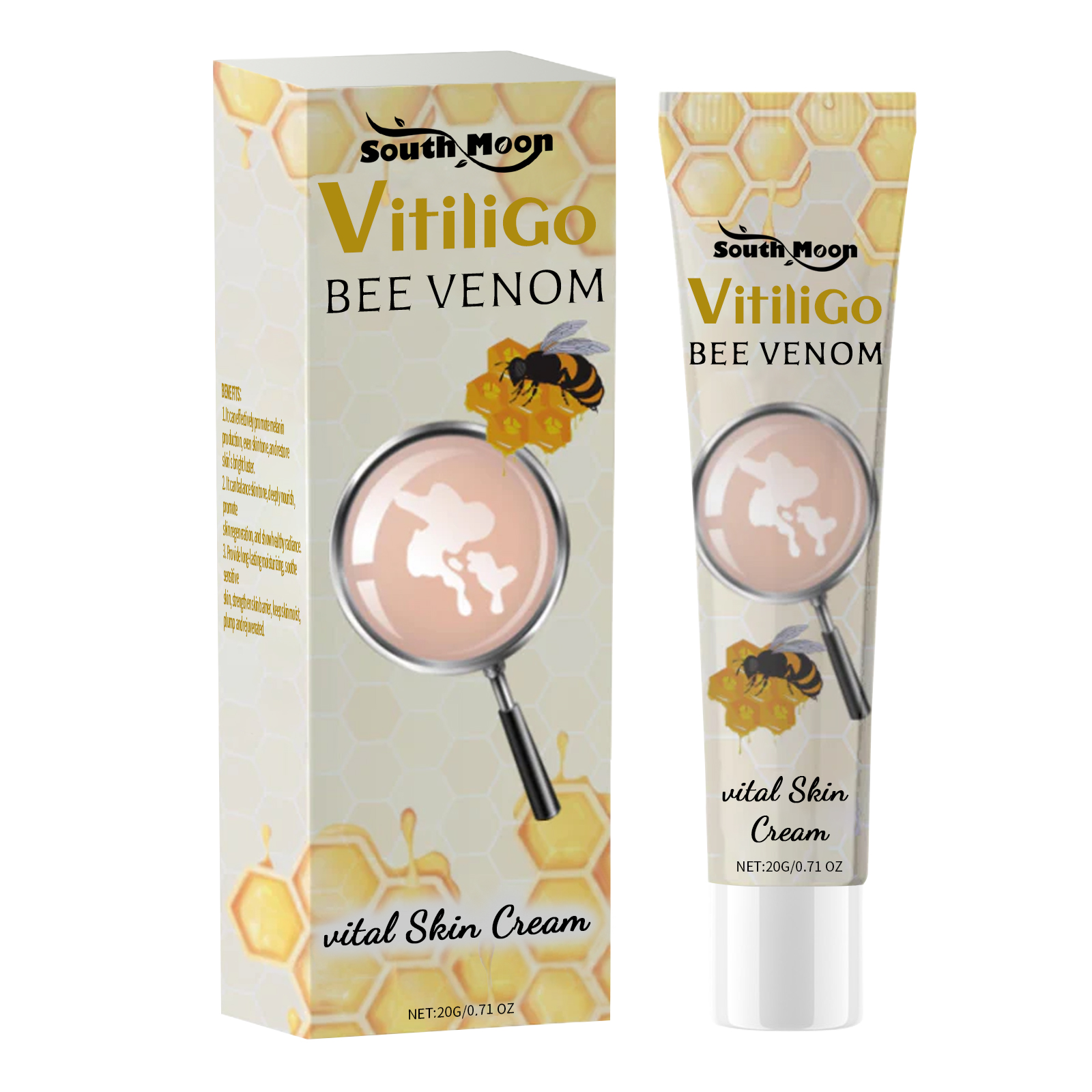 Vitiligo Bee Venom, Whitening Body Skin Care Even Skin Topic