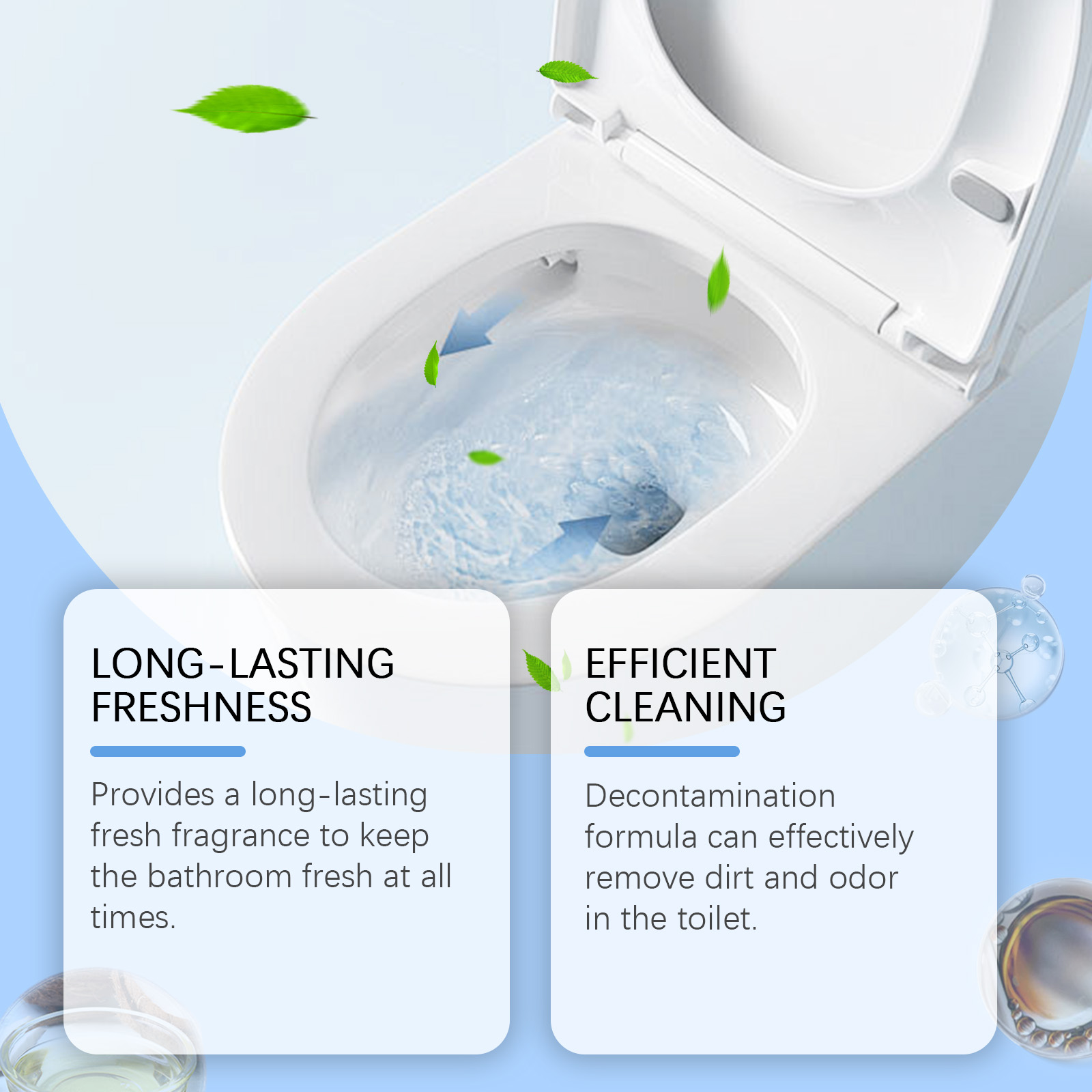 Toilet bowl with automatic cleaning block
