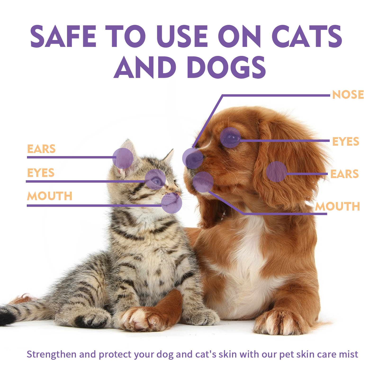 Pet skin spray trigger dispenser close-up