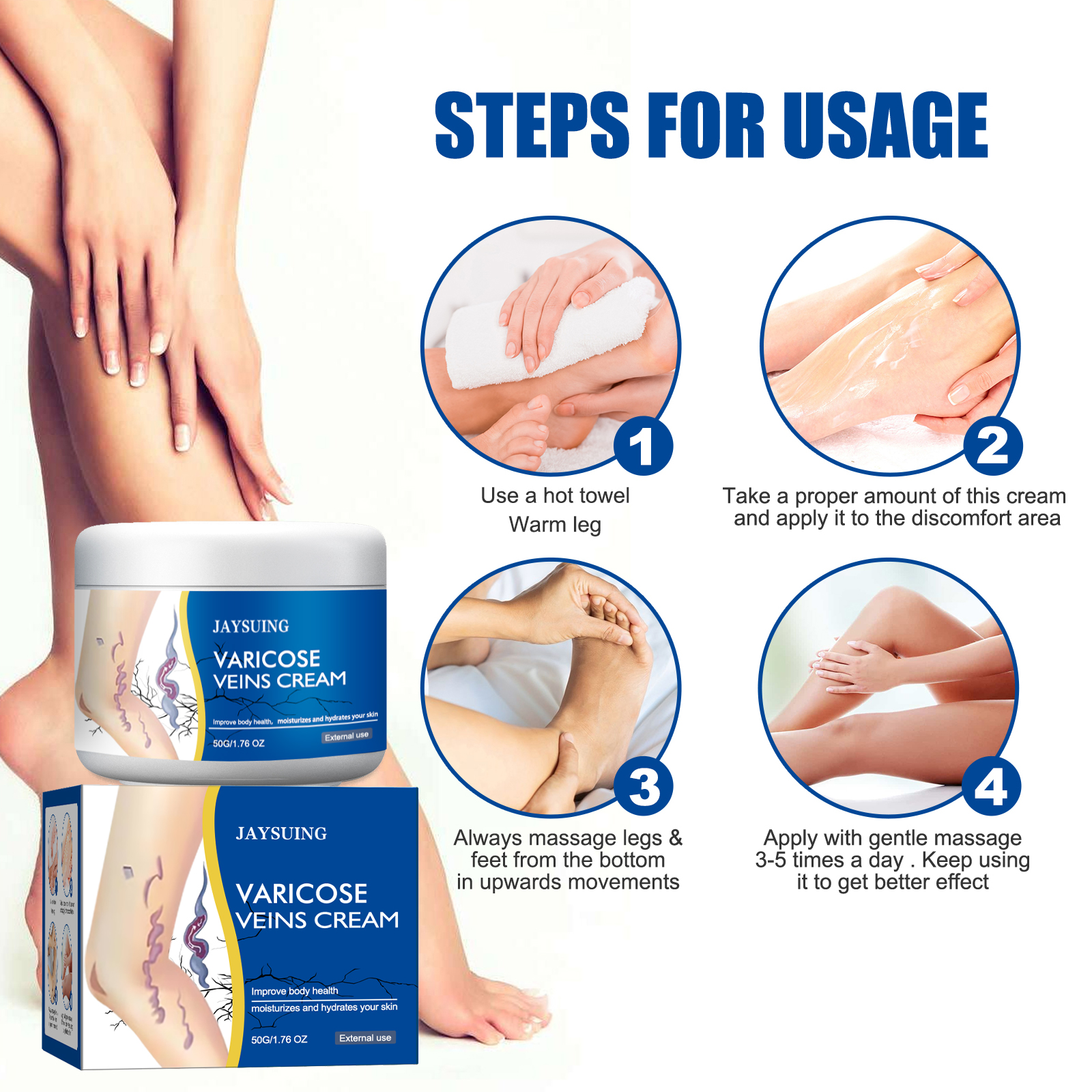 Leg Repair Cream Gently Massages Legs Soothing Body Care Leg