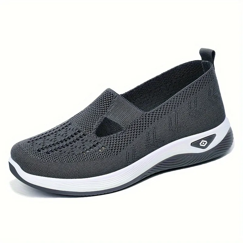 Breathable Mesh Round Toe Wedge Sneakers image 9