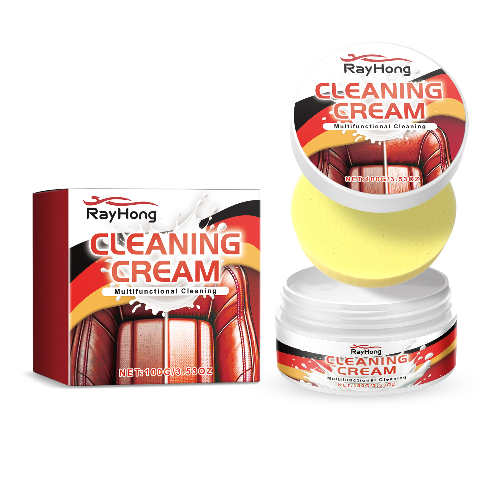 Cleaning Cream, Car Seat Instrument Panel Leather Cleaning D