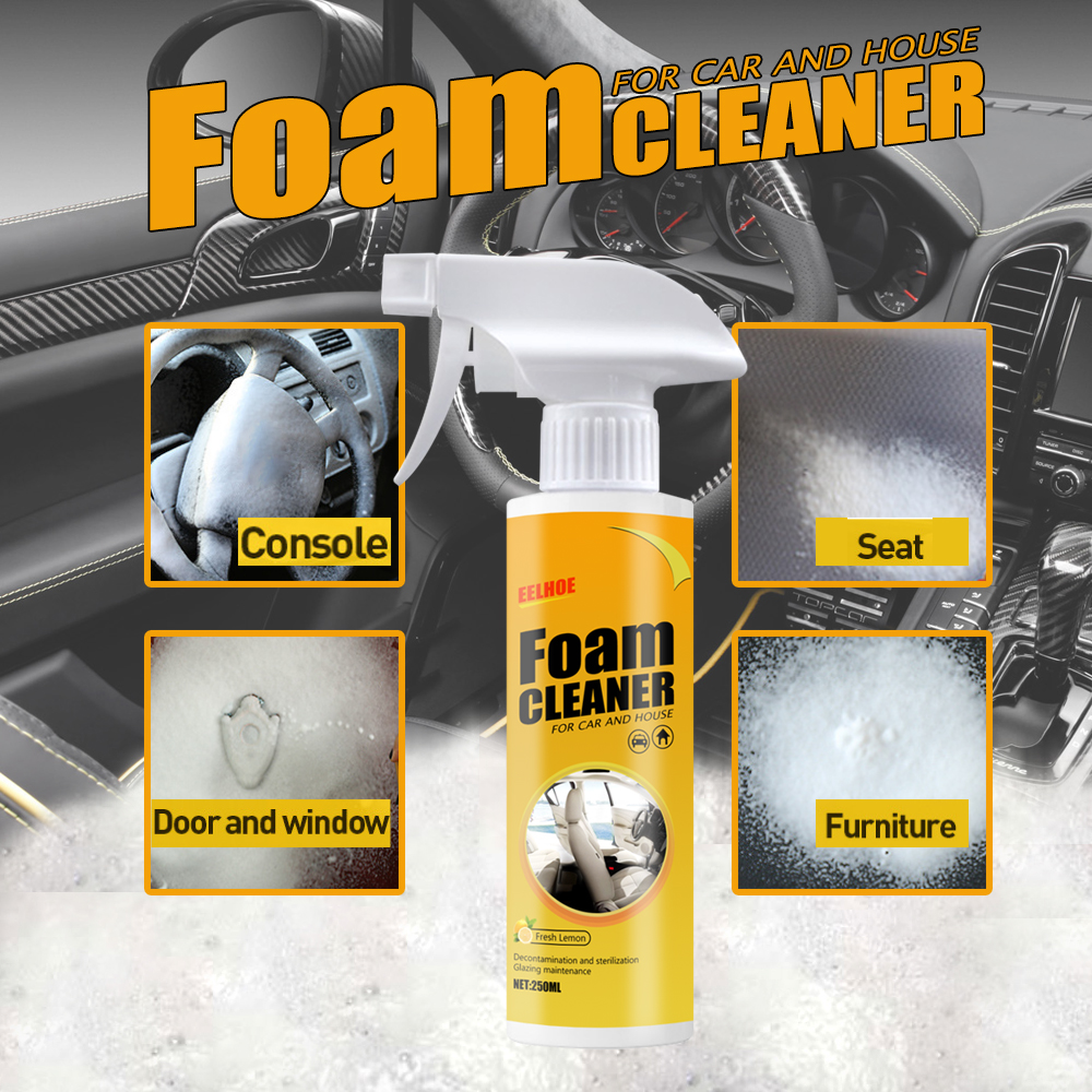 Foam cleaner application panels for car and furniture