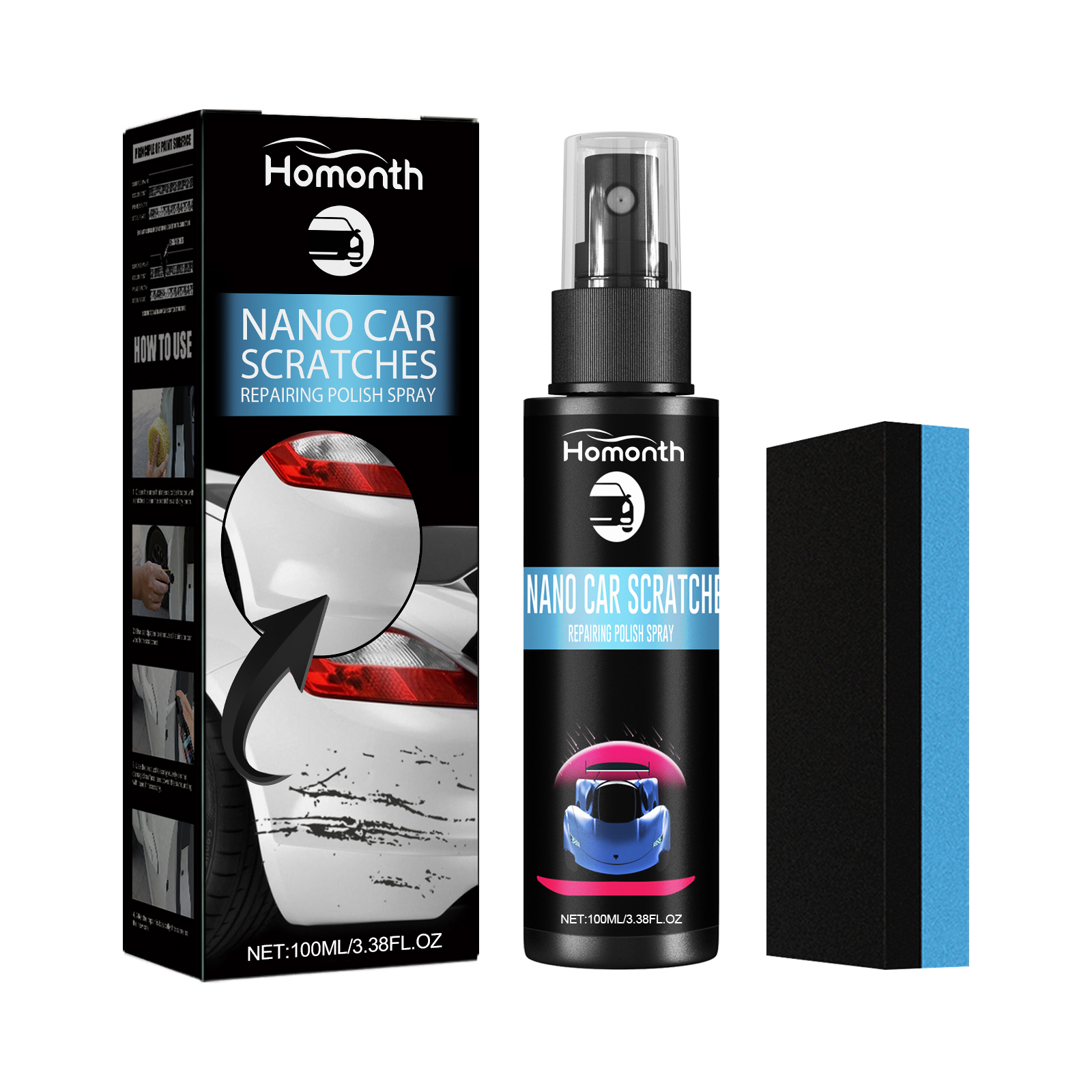 Scratch Repair Spray, Automotive Scratch Reconditioning Clea