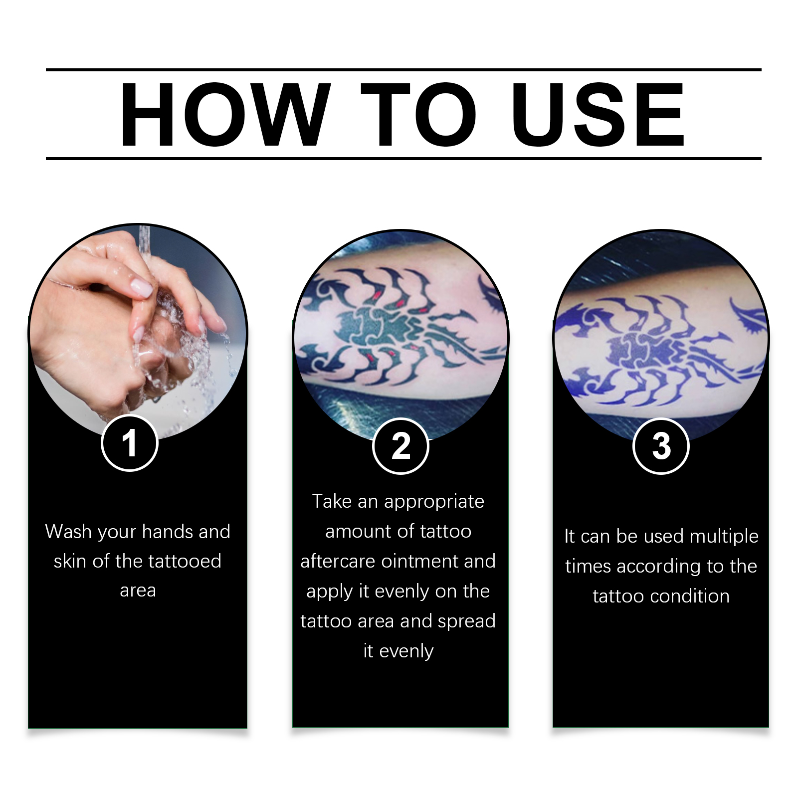 Tattoo Care Cream Gently Cleanses Skin Tattoo And Moisturize