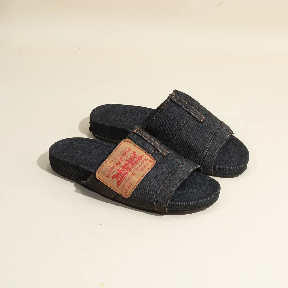 Open Toe Denim Sandals image 3