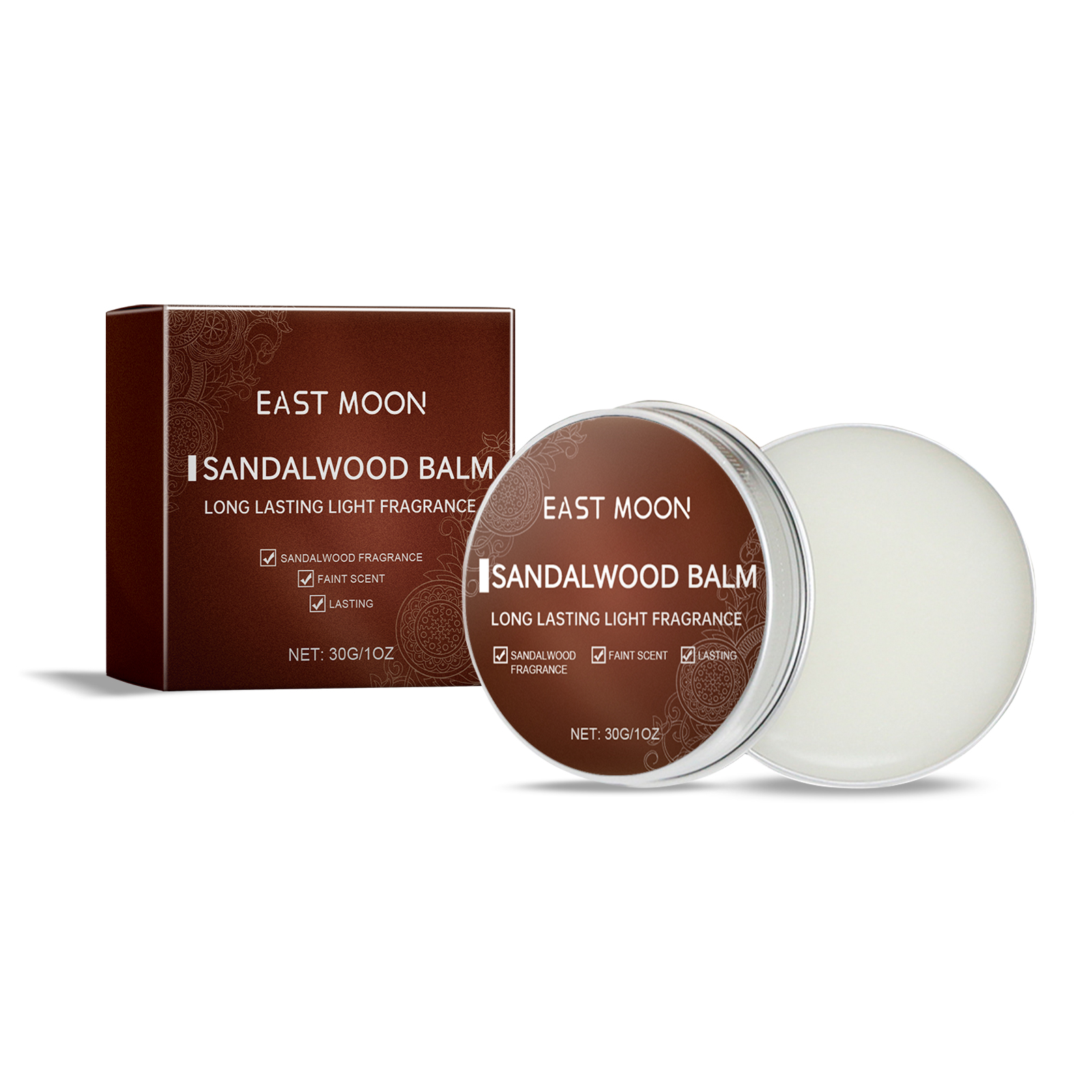 Solid Balm Men's Charm Solid Balm Fresh Natural Long-Lasting Fragrance