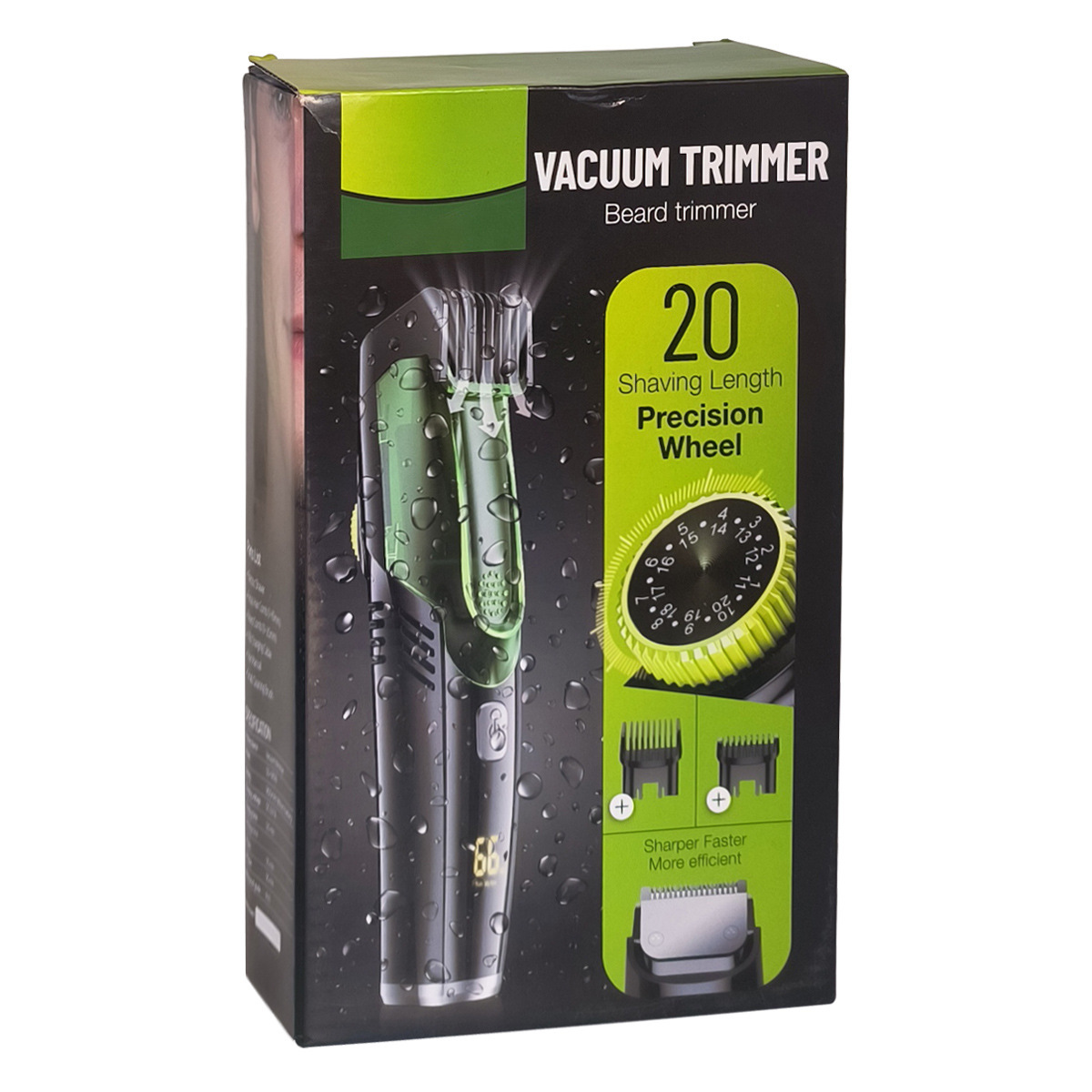 Automatic hair suction electric hair clipper with high-power anti water and electric thrusters and