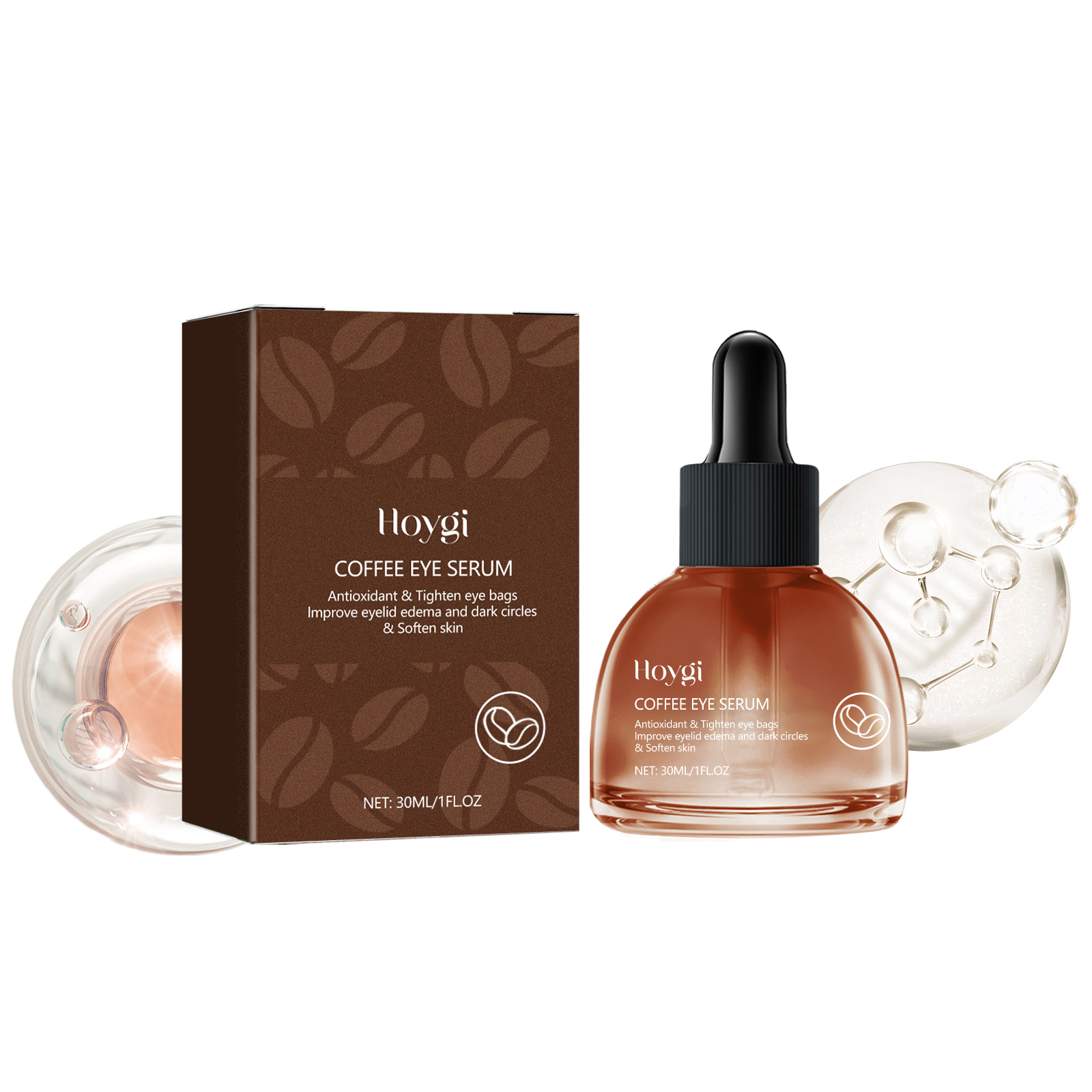Coffee Eye Serum, Fade Dark Circles Wrinkle Moisturizing And