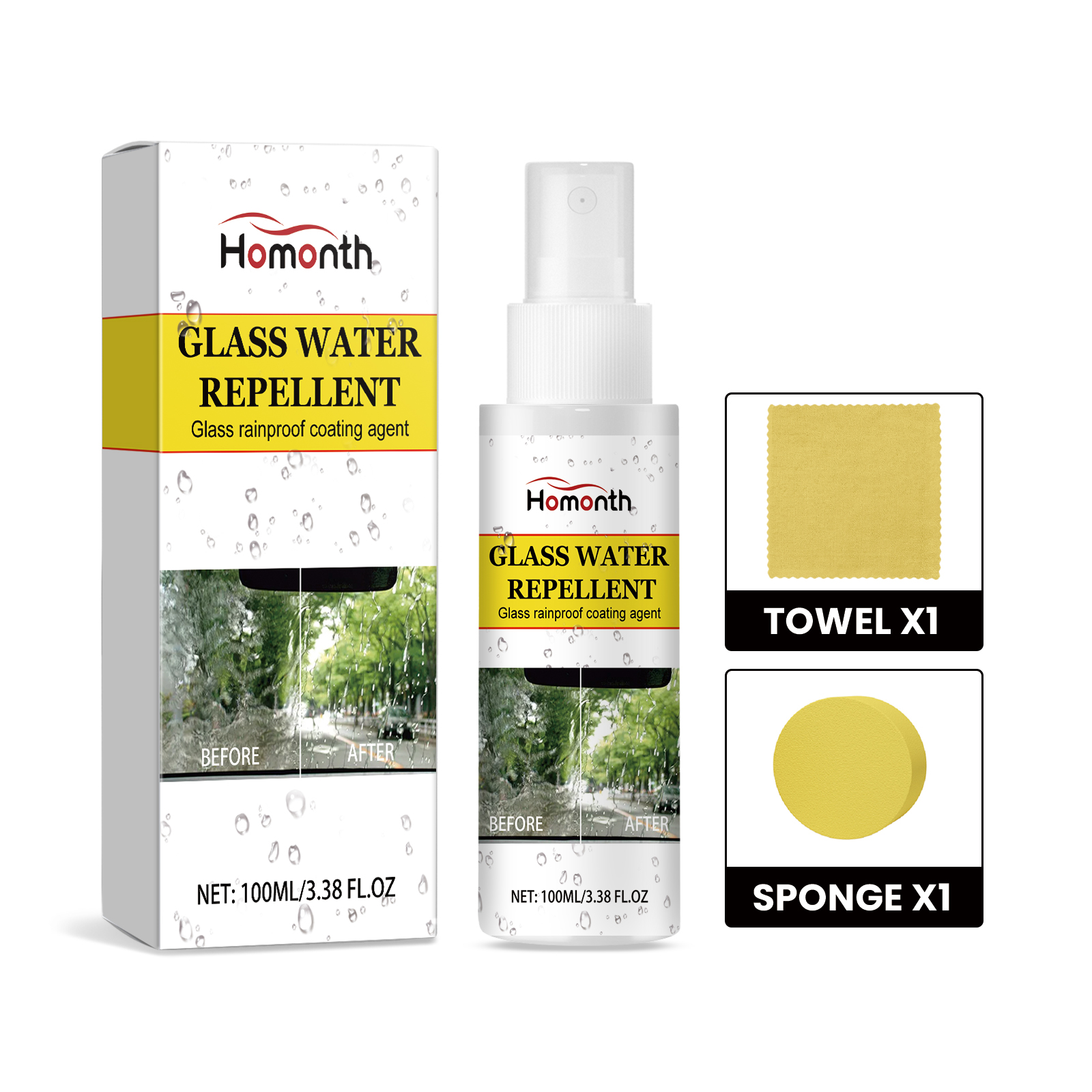 Car Glass Anti-Rain And Anti-Fog Cleaning Coating Agent Car 