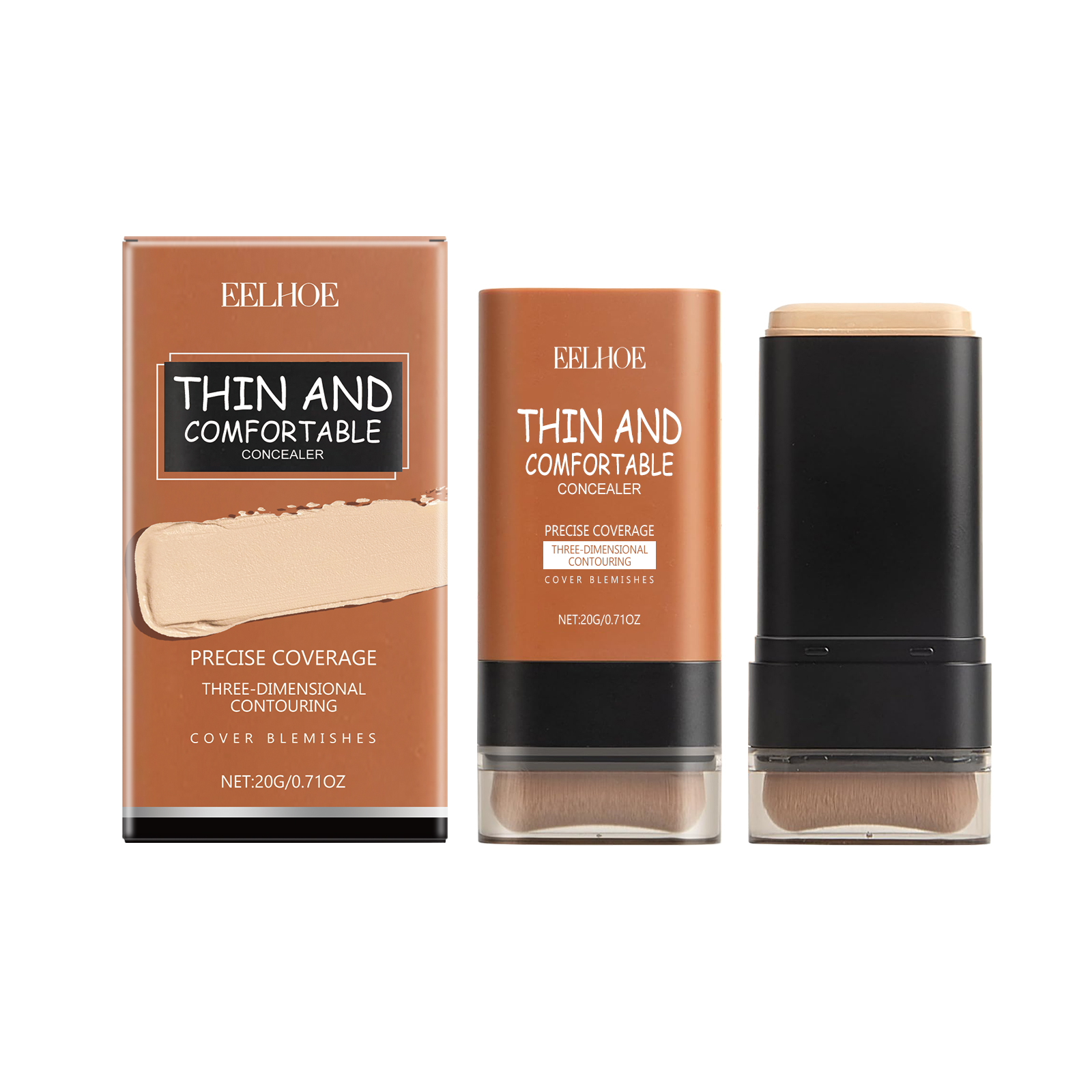 Light Transparent Concealer Foundation Stick, The Liquid Foundation Is Not Easy To Remove Makeup